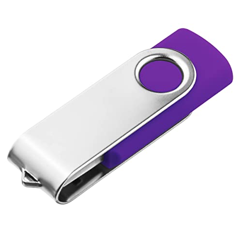 Image of 1GB USB Flash Drive 1PCS, EASTBULL USB 2.0 Thumb Drive Swivel USB Stick Memory Stick Metal Thumb Drives (Purple)
