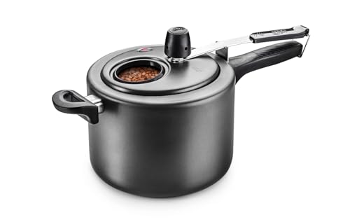 MTA - Panela de Pressão com Visor de Vidro e Fechamento Interno em Alumínio com Antiaderente, Capacidade de 4,5L, nº 20, Cor Grafite, Linha Visor.