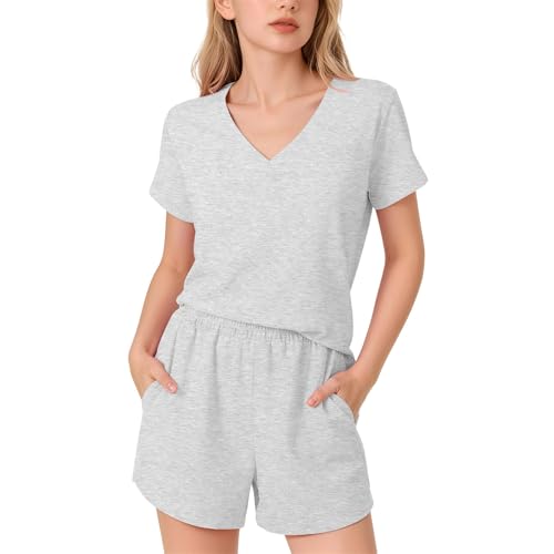 Ensemble d'été fille fluide à jambes larges et haut manches courtes tenue de loisirs