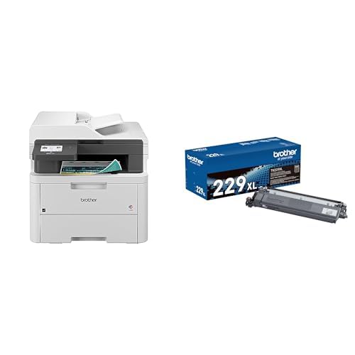 Brother MFCL3720CDW Printer and TN229XLBK High Yield Toner New Printer + High Yield Black Toner