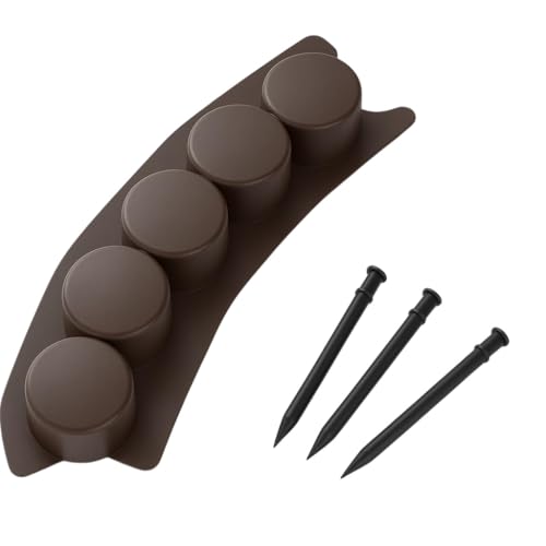 Palisade Rasenkante Gartenpalisade Beetumrandung Beeteinfassung Braun Garten 7 Module 1,05m