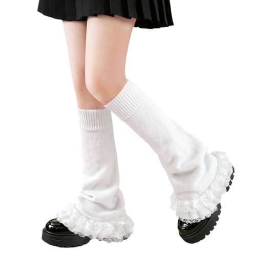 Image of Junely Leg Warmers for Women Kawaii Leg Warmer Cute Legwarmers Japanese Socks Emo Lolita Gyaru Harajuku Accessories