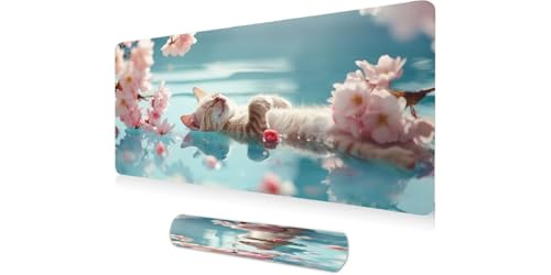 Tapis de souris gamer chat d'eau un grand cadeau original XXL