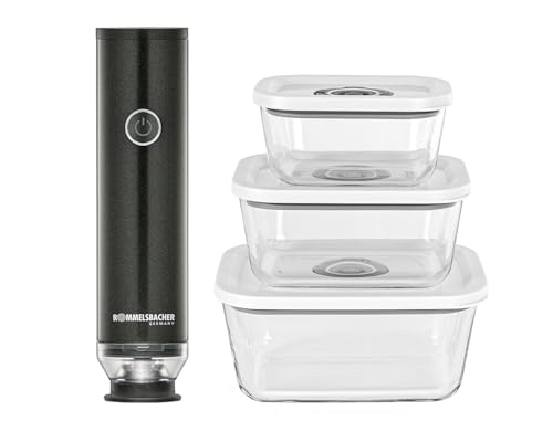 ROMMELSBACHER Hand Vakuumierer Set VAC 253/S, sekundenschnelles...