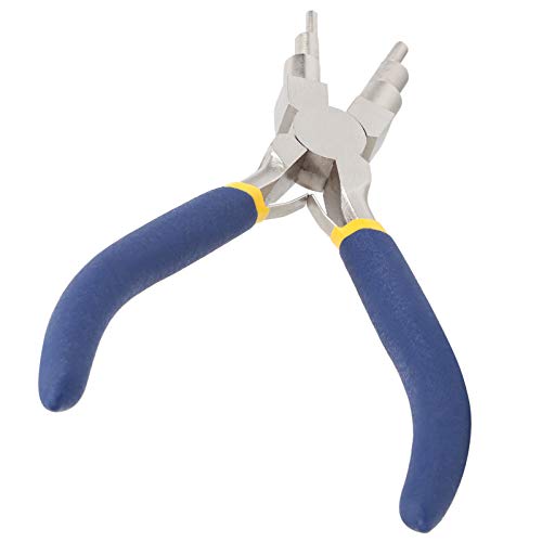 Ferramentas manuais 6 em 1 alicates redondos de joias robustos, tratamento térmico de alta frequênci