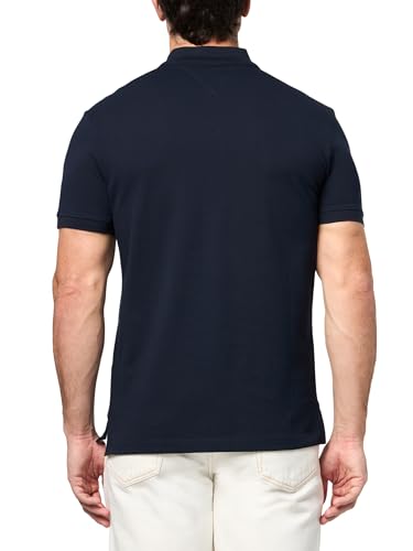 Image of Tommy Hilfiger Men's Short Sleeve Polo Shirts in Regular Fit With Stretch and Organic Pique Cotton