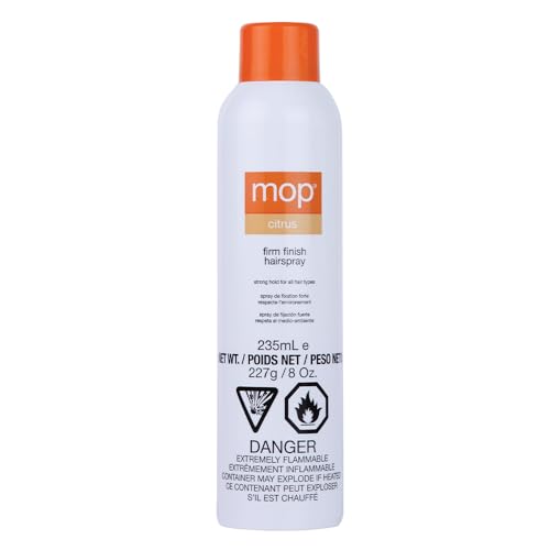 Mop C-system Firm Finish Hair Spray for Men and Women, Citrus Scent, 8 Oz., Lasting Hold, Humidity Resistant