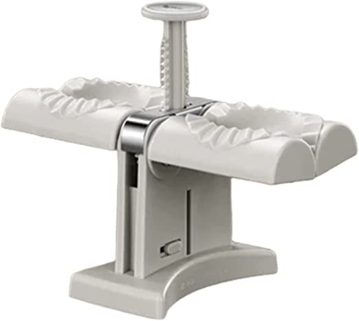 V2COM Dumpling Skin Maker Molds,Household Double Head Automatic Dumpling Maker Ravioli Press Mold Making Tool,Make Dumplings Empanadas Quickly (Sky Over )