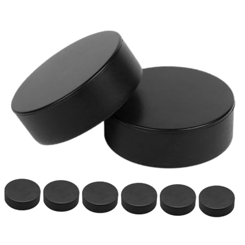 Mikikit 8pcs Pucks Air Hockey Pucks Ice Hockey Puck Air Hockey Puck Black