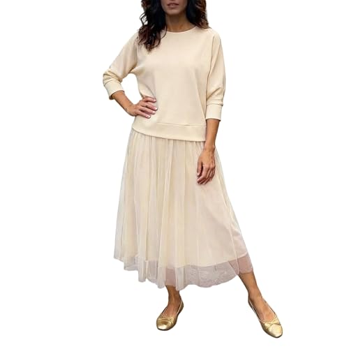 Falda larga de invierno para vacaciones y looks de oficina con estilo casual elegante