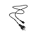 1pcs Power Cable Netzkabel Stromkabel 1m 3 pin polig Geeignet für Dell HP Lenovo Asus Acer Laptop Ladegerät TV Drucker Projektor Display mit Schutzkontakt Ladekabel Kleeblattstecker
