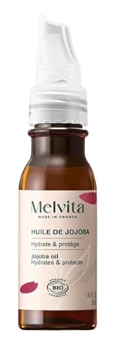 Melvita - Huile de Jojoba - Huiles De Beauté - Hydratation Intense - Équilibre le Sébum pour Peaux Mixtes - Naturel - Fabriqué en France - Flacon de 50 ml
