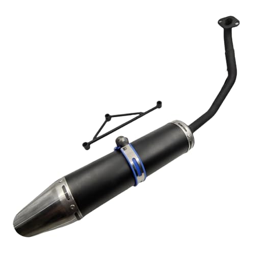 ZTDZZH black Muffler Exhaust Pipe System for GY6150CC Scooters Stroke Engine