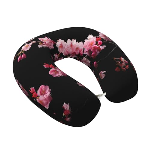 Almohada de viaje de espuma viscoelástica negra miniatura 2