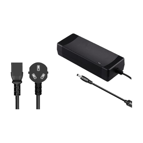 Adaptateur secteur 12V 10A 120W avec son cordon d'alimentation à trois fiches