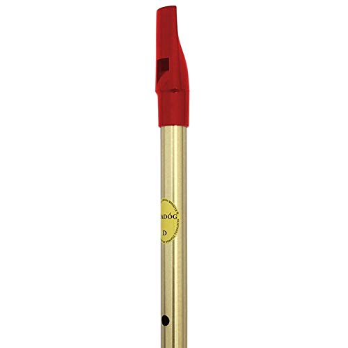 Flauta Irlandesa Feadóg Re D Escovada/Bocal Vermelho