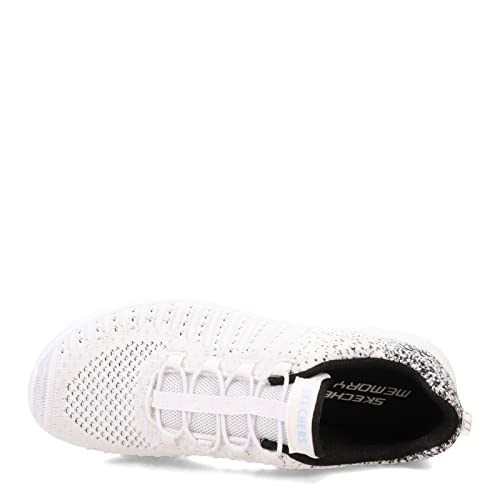 Skechers Women's Virtue, White/Black, 7.5