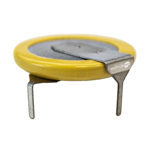 Pile LIR1220 rechargeable Simpletek 3.6V bouton avec connecteurs 90° - 4