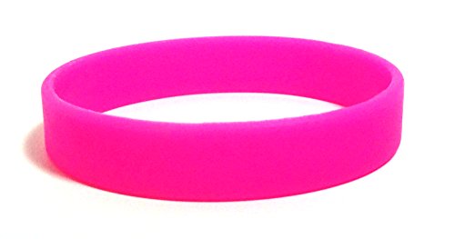 Image of TheAwristocrat 1 Dozen (12) Multi-Pack Blank Rubber Wristbands Silicone Bracelets - Select from a Variety of Colors