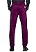 Cherokee Men's Scrub Set Men's Polo Shirt Modern Fit WW615 with Men's Natural Rise Jogger with Drawstring Waistband WW012, Wine - M Top/M Pant
