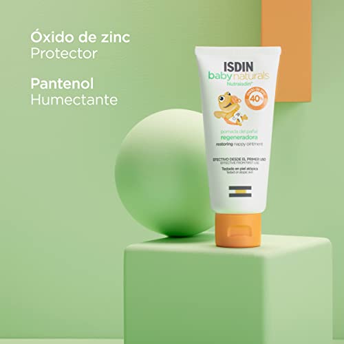 ISDIN Nutraisdin Baby Naturals Pomada del Pañal Regeneradora, Crema que Protege y Regenera la Piel Sensibilizada de bebé, con 40% Zinc - Imagen 8