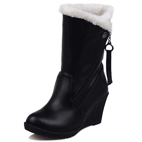 Bottes de neige fourrure compensées Gicoiz fin des pieds froids
