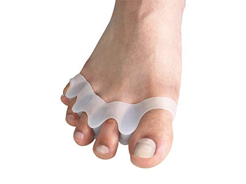 scarlet health | Zehenspreizer »Spreader III«; 1 Paar (2 Stück) Gelstütze aus weichem Silikon; 5-Zehenspreizer bei Hallux Valgus, Hammerzehen, Ballenzehen