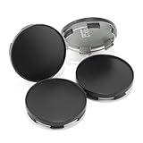 GTownWorks 2.56in Wheel Center Caps 65mm ABS Plastic Wheel Center Hubcaps 4Pcs Universal Center Cover Replacement Outer 65mm 2.56 in, Inner 61mm 2.4 in Black
