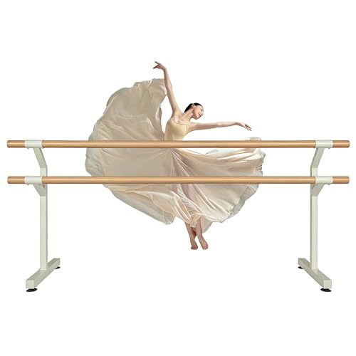 Barra de ballet, barra de baile independiente, sistema de madera de altura fija resistente para baile y estiramiento