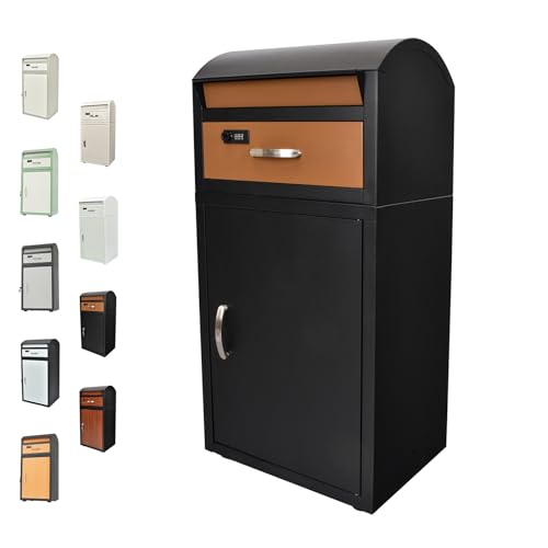 Fkstyle【工事不要！大容量ポスト一体型】宅配ボックス 郵便ポスト付き...