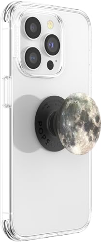PopSockets 800454 PopGrip - Expanding Stand and Grip with Swappable Top - Moon