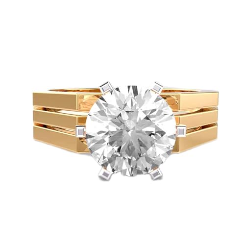 Bague solitaire édouardienne argent et moissanite ronde pour homme style rétro