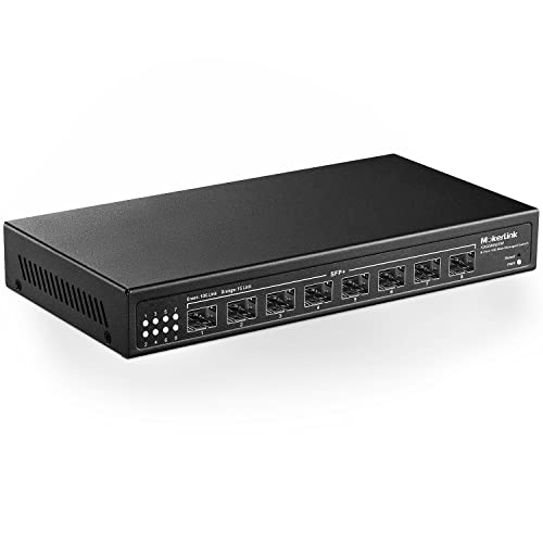 Image of MokerLink 8 Port 10Gbps SFP+ Managed Switch, Support 1G SFP and 10G SFP+, 160Gbps Bandwidth Web Managed Network Switch