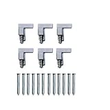 BAYERNRIEGEL - Die kleine Universal Tür - und Fenster Sicherung für großen Einbruchschutz gegen Aufhebeln - Deutsches Qualitätsprodukt (6, Alu Natur)