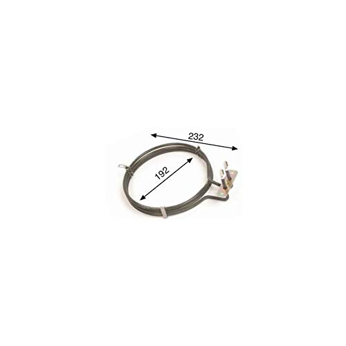 REPORSHOP - Resistencia Circular Horno Industrial compatible avec Zanussi Ta-H6090 Eurofred 2500w 230v