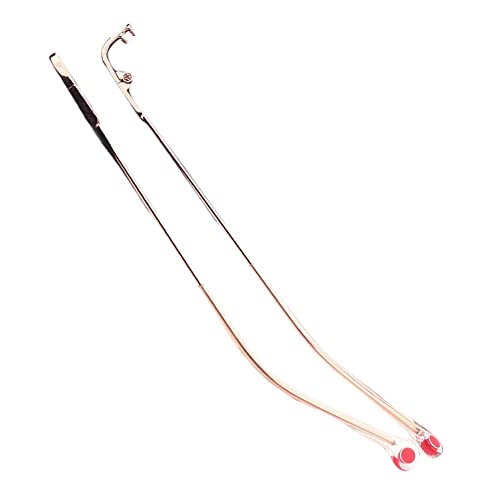 Branches de lunettes en strass raffinées rose avec monture 2 trous pour une finition soignée