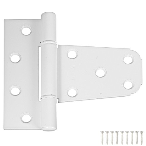National #N342-865 3-1/2" White Gate Hinge #TOP9