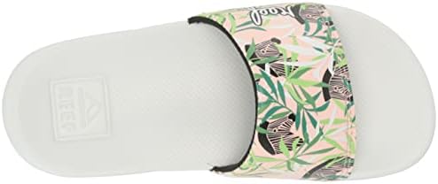 Reef Girls Kids One Slide Sandal, Zebra, 3 Big | Image 4