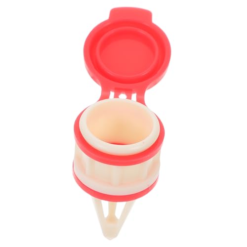 KICHOUSE Beverage Deflector Milk Spout Pourer Milk Carton Spout Drink Pour Dispenser Milk Spout Dispenser Milk Bottle Pour Spout Nozzle Drinks Pourers Milk Pump Wine Top Pourers Red Abs