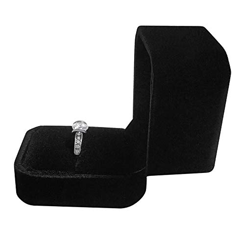 Niche-Finds Black Fancy Ring Box Jewelry Box Ring Box thumb #2
