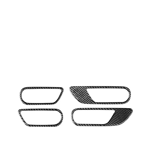 Cubierta de manija de fibra de carbono para Mazda 3 Axela 2010-2013 con acabado elegante