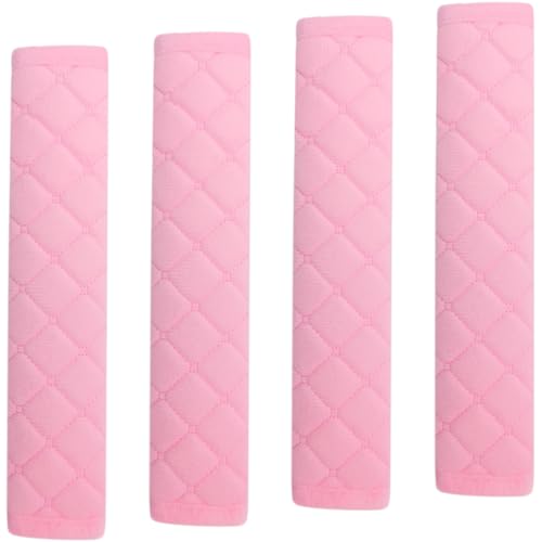 Coussinets de protection pour ceinture de sécurité automobile, 4 pièces, Housses pour ceinture de voiture, doux, Pads sangle siège auto, Rose 27 cm, Pour...