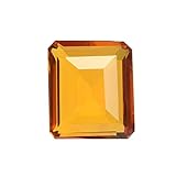 REAL-GEMS Attractive Yellow Citrine 92.10 Carat. Perfect Emerald Cut Citrine Loose Gemstone for Jewelry Making