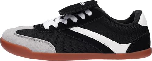 Image of WHITIN Wide Toe Box Barefoot Shoes for Women + Fashion Tennis Sneakers + Trendy Fold-Over Tongue