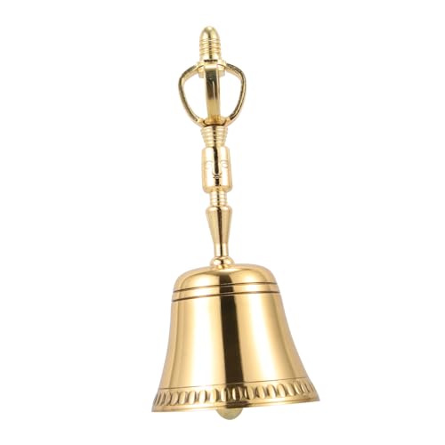 OFFSCH Hand Bells for Adults Traditional Buddhism Bell Temple Instrument Delicate Design for Meditation Home