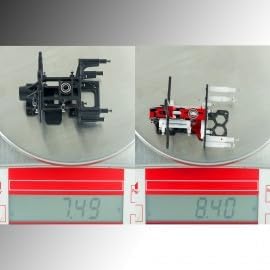MICROHELI Aluminum/Carbon Fiber/Delrin Main Frame (Gold) - Blade Infusion 120