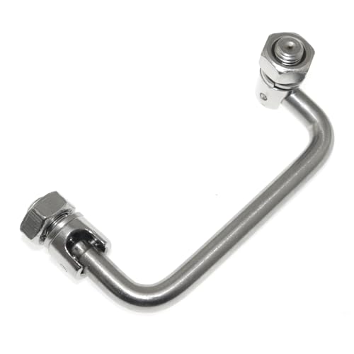 Image of 304 Stainless Steel U-Shaped Folding Metal Cabinet Handle Hole 90mm /3.5in Folding Handle Tool Box Handle