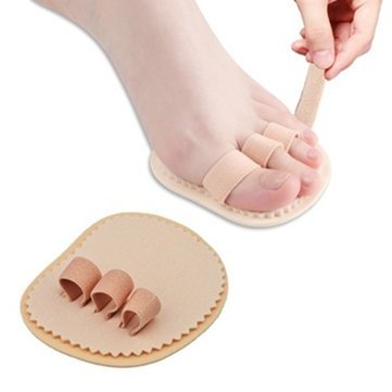 Footsmart Toe Straightener - Best Toe Straightener - Left Right Foot Triple Toes Separators Straightener Bunion Protector - Left (Foot Toe Straighteners)