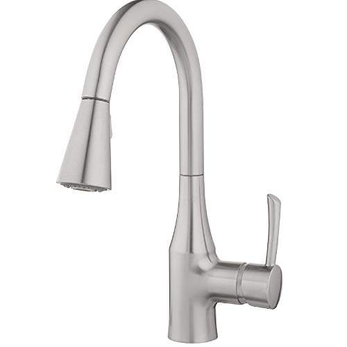 Aqua Vista 24-K81COS-BN-AV Hands-Free Motion Sensor Touchless, Brass Body, Ceramic Cartridge Kitchen Sink Faucet, Pull-Down Brushed Nickel