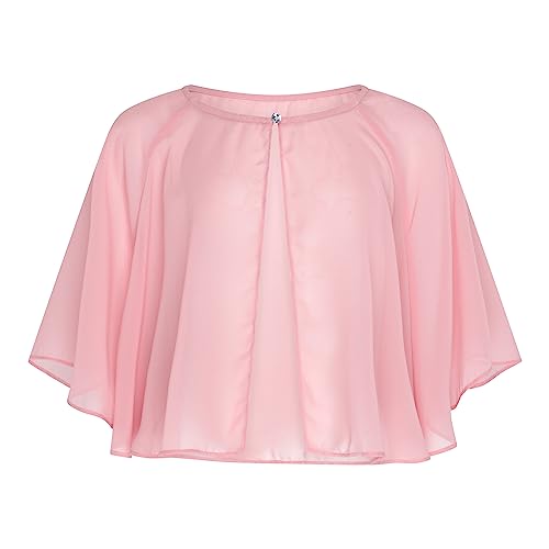 Image of BOLEROSE Sheer Chiffon Bolero Wedding Wrap Shawl
